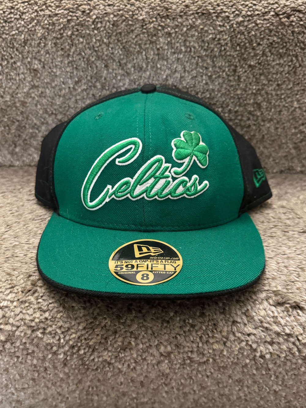 Boston Celtics New Era fitted hat Size 8